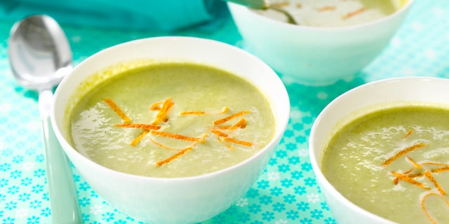 Velouté de poireaux à l’orange