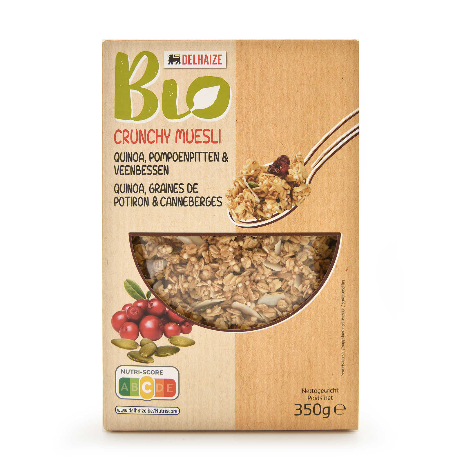 Delhaize Bio Muesli Quinoa Crunchy Bio 350 gr Delhaize