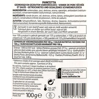 Delhaize | Pancetta 100 gr