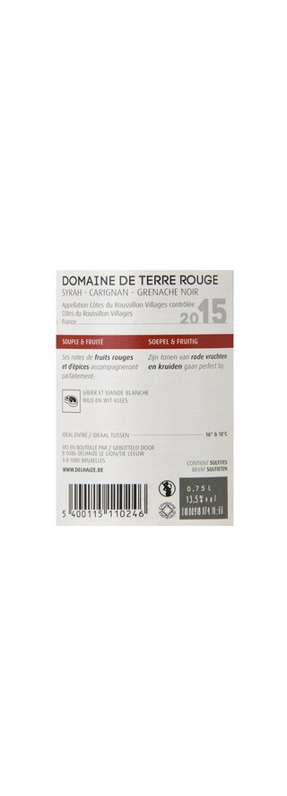 France - Frankrijk | Côtes du Roussillon Villages | Domaine de Terre Rouge Rood 