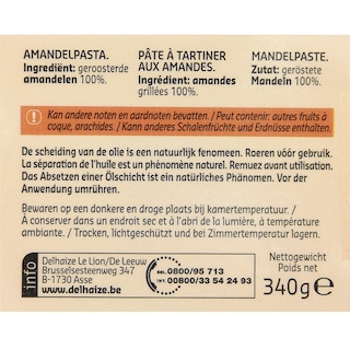 Delhaize | Beurre d'amande | 100% 