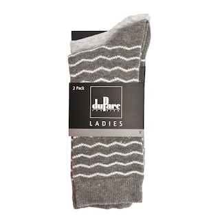 duParc | Chaussettes dames | gris | zigzag | 39/42 