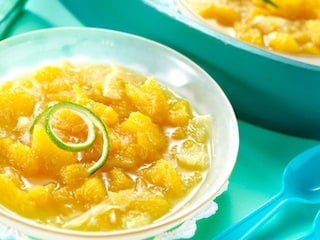 Moes van sinaasappel en limoen