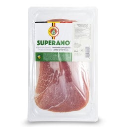 Gedroogde en gerookte ham