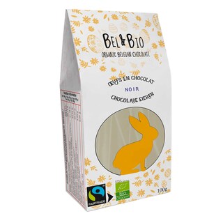 Bel&Bio | oeufs chocolat | noir 72% | bio | fairtrade 