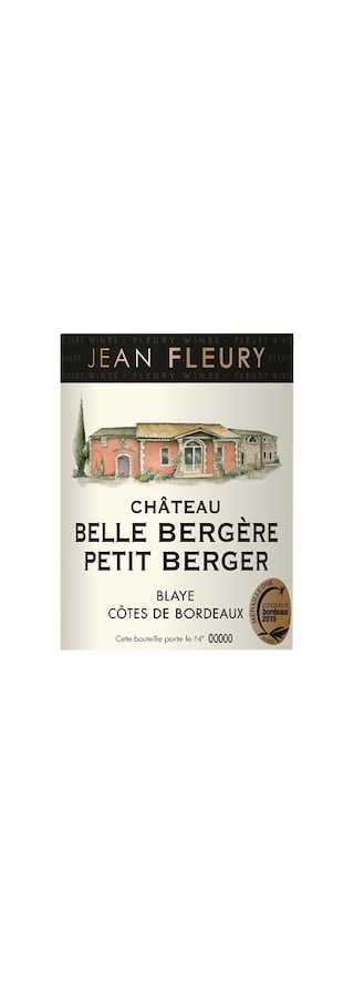 Jean Fleury | Ch Belle Bergere Petit Berger | Blayes Côtes de Bordeaux | 2020 