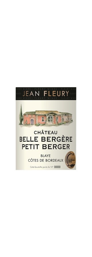 Jean Fleury | Ch Belle Bergere Petit Berger | Blayes Côtes de Bordeaux | 2020 