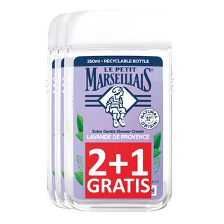 Le Petit Marseillais | Douche | Lavendel | 2+1 3 x 25 cl
