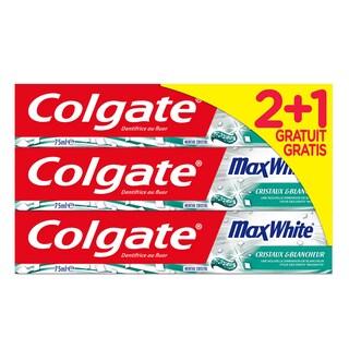 Colgate | Dentifrice | Maxwhite | 2+1 gratuit 