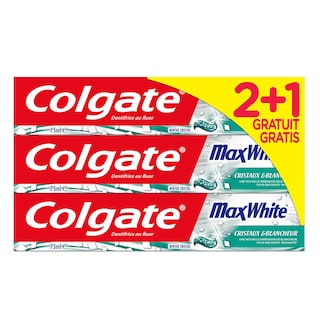 Colgate | Dentifrice | Maxwhite | 2+1 gratuit 
