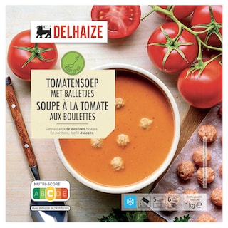 Delhaize | Soep | Tomaat | Balletjes 