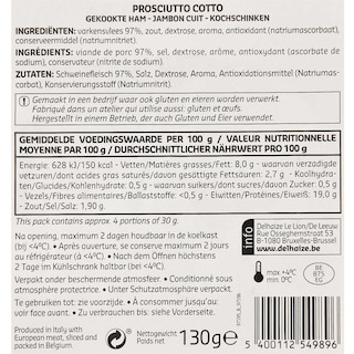 Delhaize | Prosciutto Cotto 