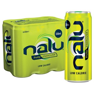 Nalu | Boisson énergétique | Fruity energizer | Canette 6 x 33 cl