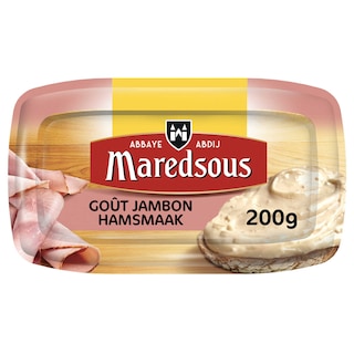 Maredsous | Fromage à tartiner | Jambon | 200g 