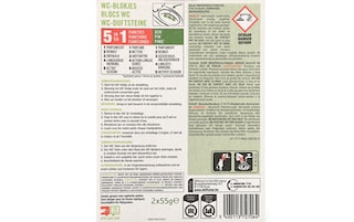 Delhaize | Bloc WC | 5 en 1 | Pin 2 pc