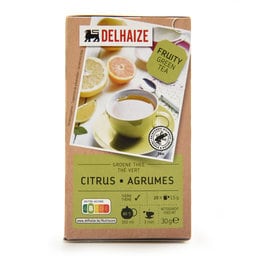 Delhaize | Thé | Vert | Agrumes | Sachets 