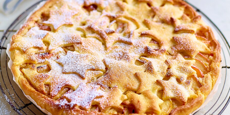 Tarte aux pommes étoilée