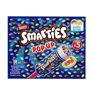 Nestlé | Smarties | Pop-up | Glace vanille+morceaux de smarties 