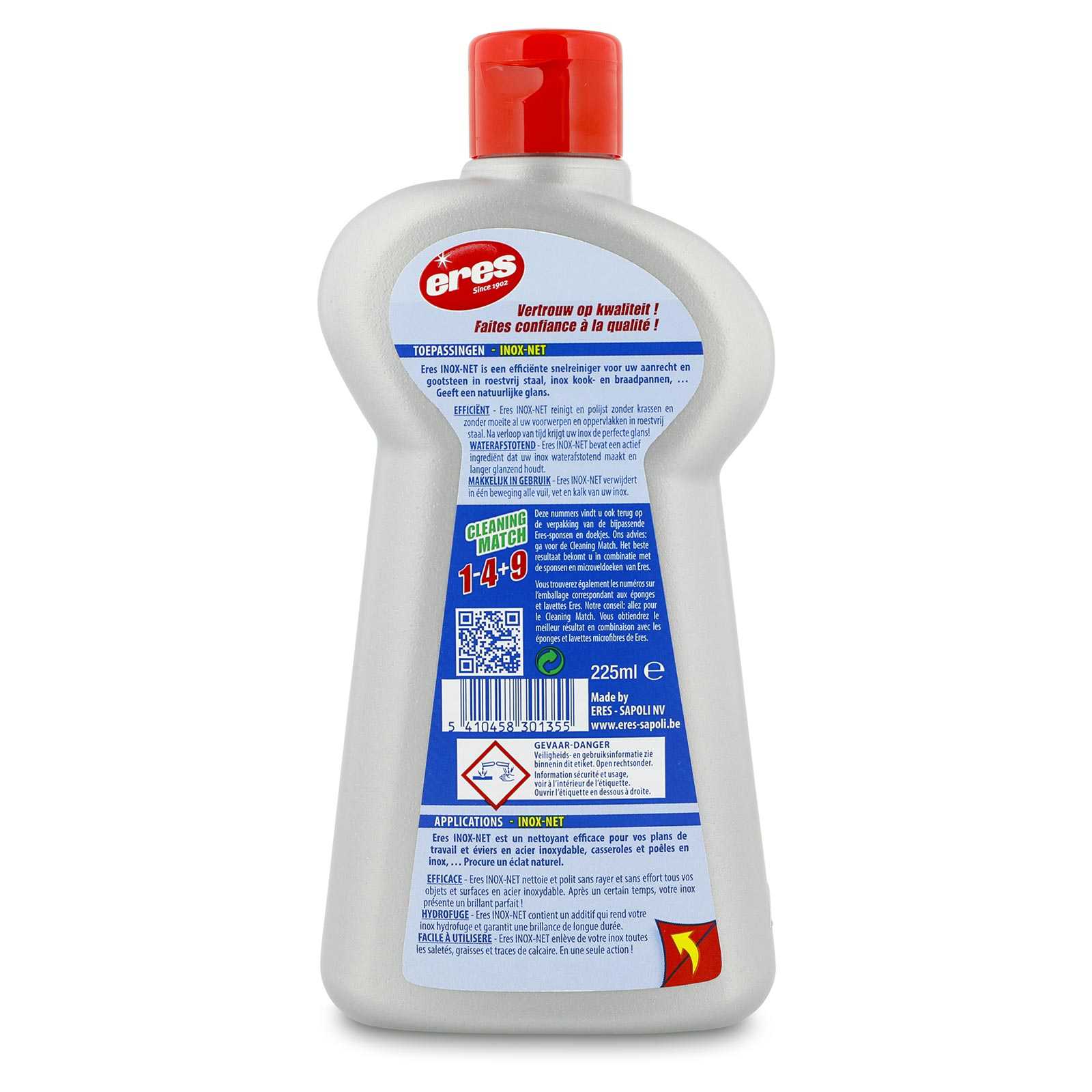 Inox-Net nettoyant performant, Eres - 225 ml