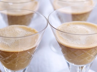 Soupe de crabe à la mousse de café