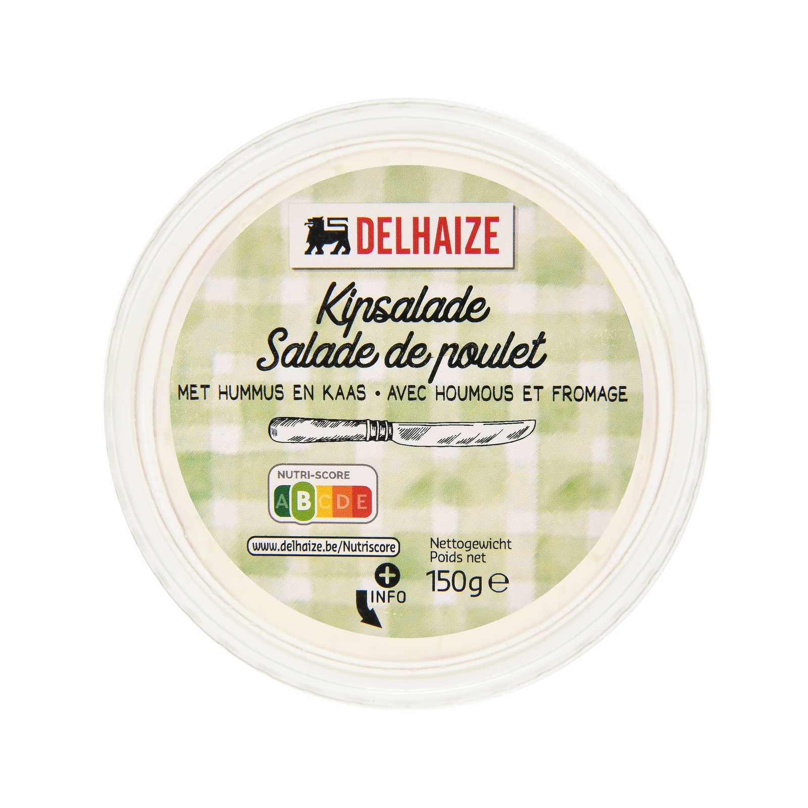 Delhaize Kip Salade Met Hummus And Kaas 150 Gr Delhaize 8762