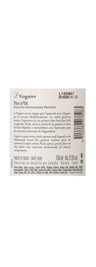 France - Frankrijk | Midi de la France - Oc IGP | IGP Oc Viognier L 