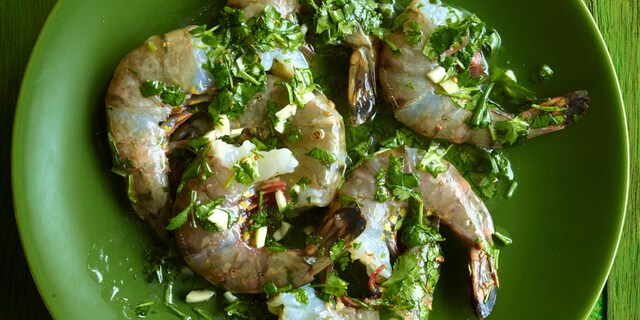 Marinade voor scampi, vis en zeevruchten