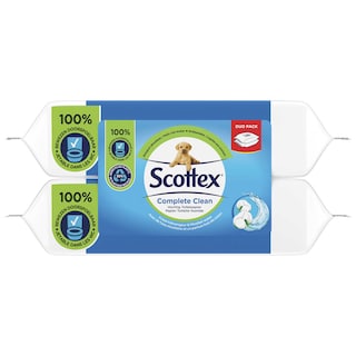 Scottex | Papier toilette | Humide | Complete Clean | Eco | 2 X 42 