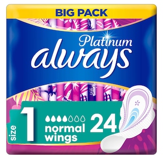Always | Platinium | Serviettes | Normal | 2+1 