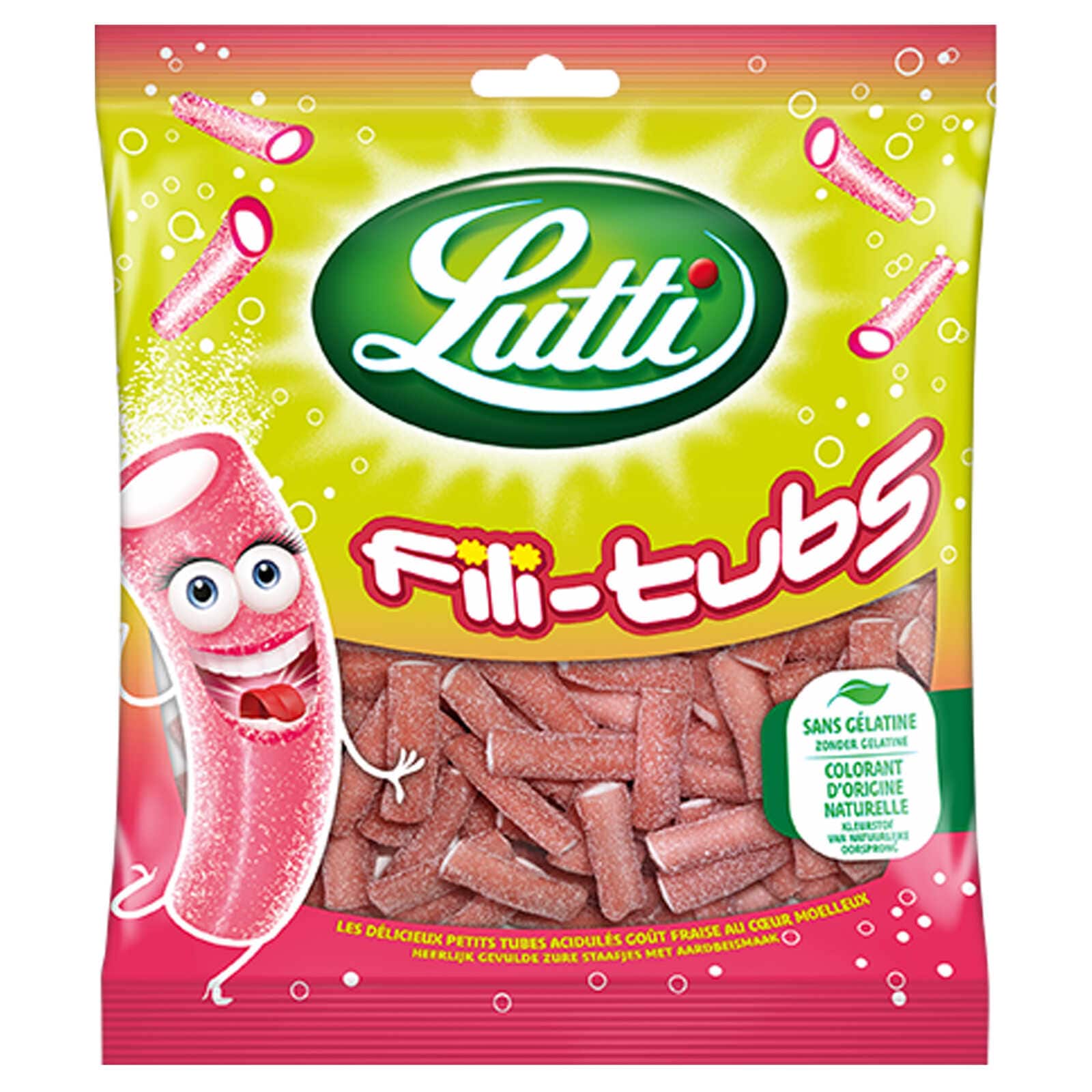 Lutti Snoepjes | Fili tubs | Aardbei