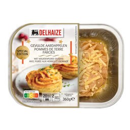 Delhaize | Gevulde aardappel | Look en kruidenboter 