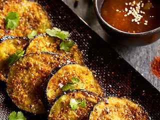 Aubergines croustillantes à l'indienne