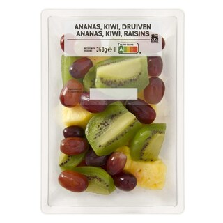Delhaize | Fruitbites | Mix | Ananas | Kiwi | Druiven 