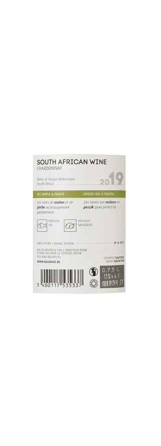 Afrique du Sud - Zuid-Afrika | Robertson | Chardonnay RSA 2019 