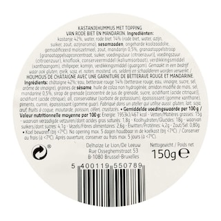 Delhaize | KASTANJE | HUMMUS | 150G 