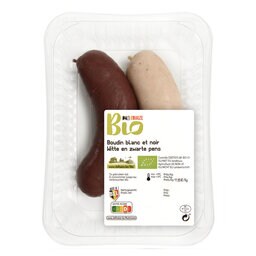 Delhaize | Bio | Boudins | Noir-Blanc | Bio 