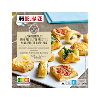 Delhaize | Assortiment bladerdeeghapjes 
