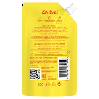 Zwitsal | Wasgel | Zeepvrij | Navulverpakking 