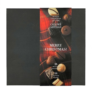 Caluwé Artisan | Chocolade | Boîte rigide | Ass Merry Xmas 