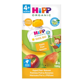 Knijpzakje | Appel Peer Banaan | 4M | Bio