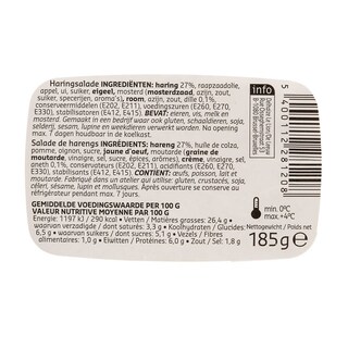 Delhaize | Haringsalade met dille | MSC 185 gr
