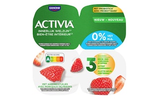 Activia | Yoghurt | Aardbei | 0% v.g. | Probiotica 