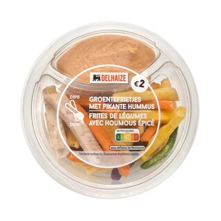 Delhaize | Frites légumes hummous épicée 