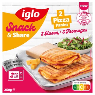 Iglo | Snack & Share | Pizza | Panini | 3 kazen 250 gr