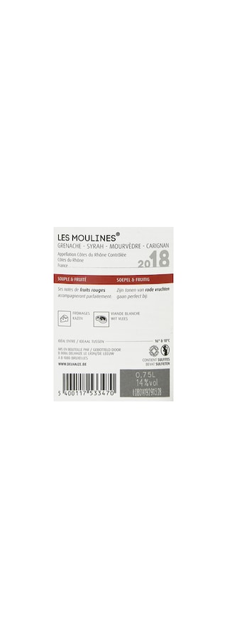 France - Frankrijk | Côtes du Rhône AC | Les Moulines 2018 Rouge 