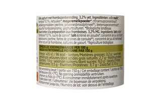 Delhaize | Bio | Yaourt | Entier | Framboise    -10% 