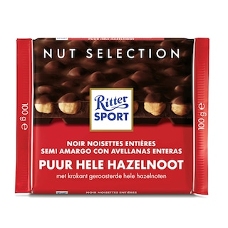 Ritter Sport | Chocolat |  Noir Noisettes entières 