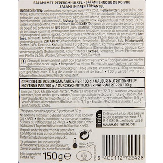 Delhaize | Salami au poivre 150 gr