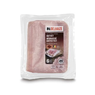 Delhaize | Jambon | Dégraissé | Cuit | Tranches 