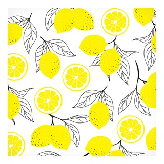 Happy Paper | Serviettes | Acidoulos yellow/black | 33cm 